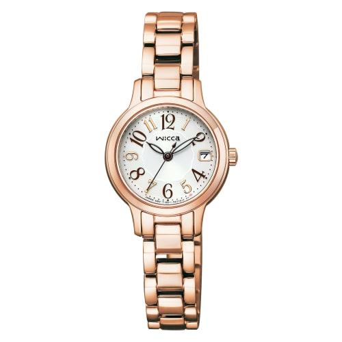 Citizen Watch Wicca Solar Tech Waterproof Simple Analog Easy to Read Dial with Second Hand White CITIZEN wicca Business Examination Gift KH4-963-13 Wo