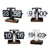 Classical Digital Flip Down Clock Battery Operated Desktop Mechanical Clock with Large Number Display for Easy Viewing