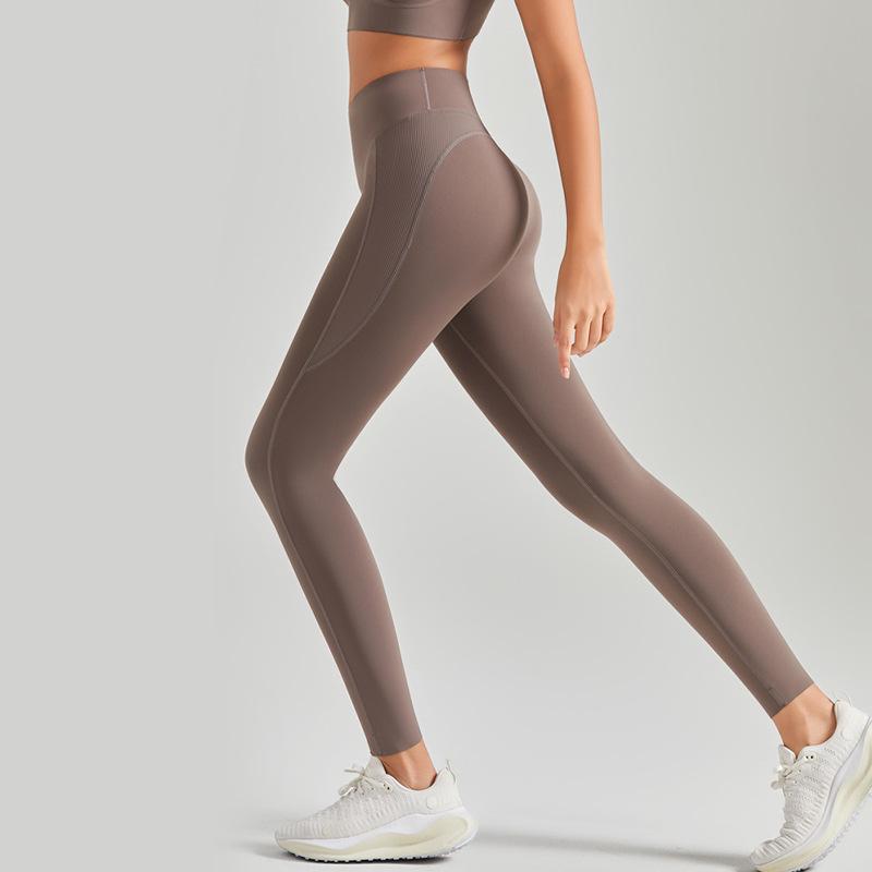 High Waist Hip Lift Yoga Leggings for Women - No Visible Lines, Perfect for Pilates and Fitness.