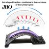 Adjustable Intensity Back Massager Lumbar Stretcher Stretcher, Lower Pain Relief with Magnetic Therapy Spine Decompression & Massage Points, Ergonomic