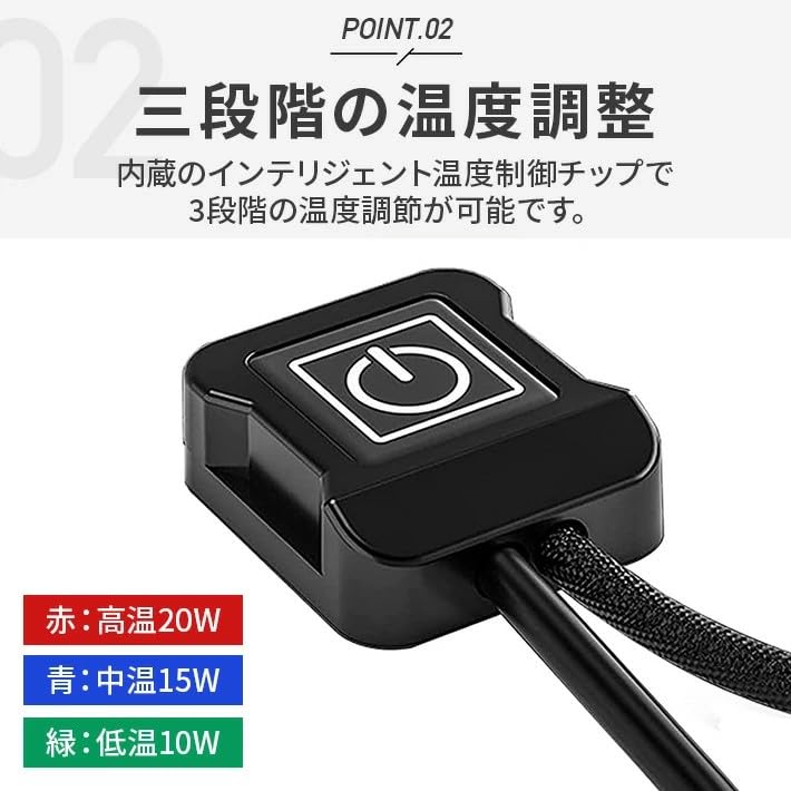 Motorcycle Grip Grip Warmer with 3 Temperature Electric Heated Motorcycle Heated Heated Grips for Winter Slotted Hot Grips Heater, Settings,