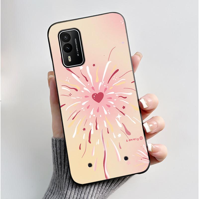 Casing For Nokia XR21 Case Aesthetic Fashion Cute Cat Astronaut Cartoon Black TPU Silicone Soft Shockproof Phone Case Back Cover