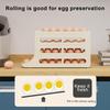 Egg Storage Box Large Capacity Space-Saving Four Tiers Automatic Rolling Tray 30 Egg Organizer Refrigerator Side Egg Dispenser