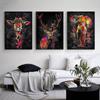 Abstract Colorful Animals Lions Oil Paintings On Canvas  Modern Posters and Prints Wall Art Pictures for Living Room Home Decor