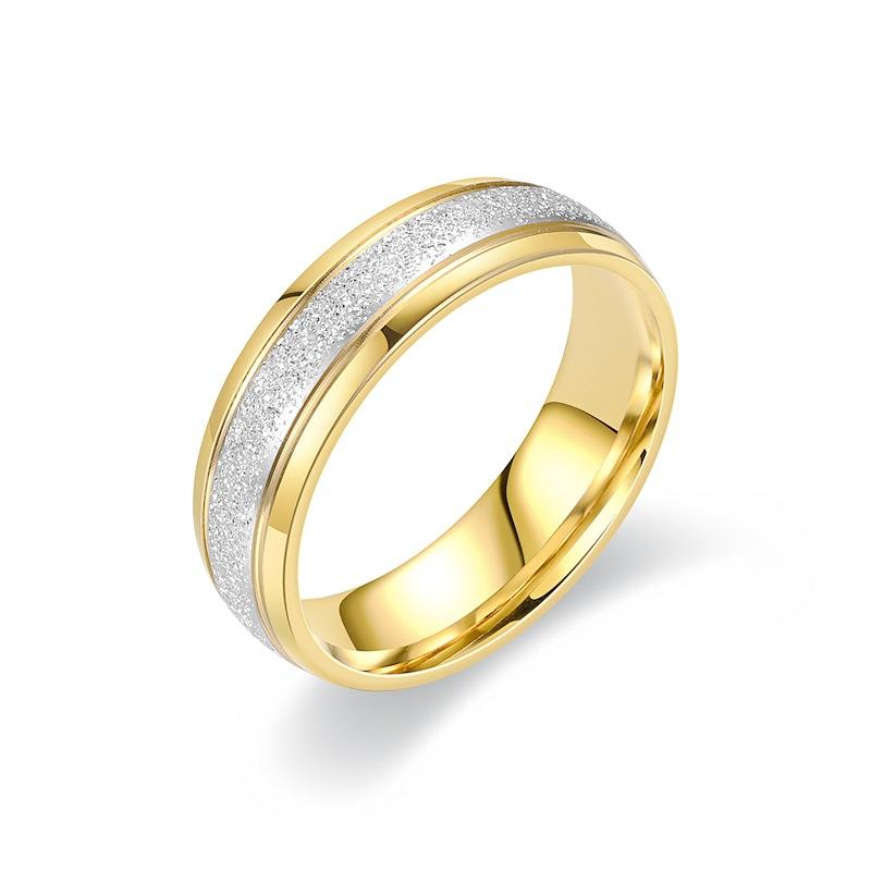 Simple and non-fading, titanium steel matte ring, fashionable couple ring.