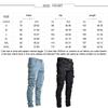 Fashion Streetwear Ripped Skinny Jeans Men Side Mulit Pockets Denim Cargo Pants Slim Fit Pantalones Hombre Soft Elastic Joggers