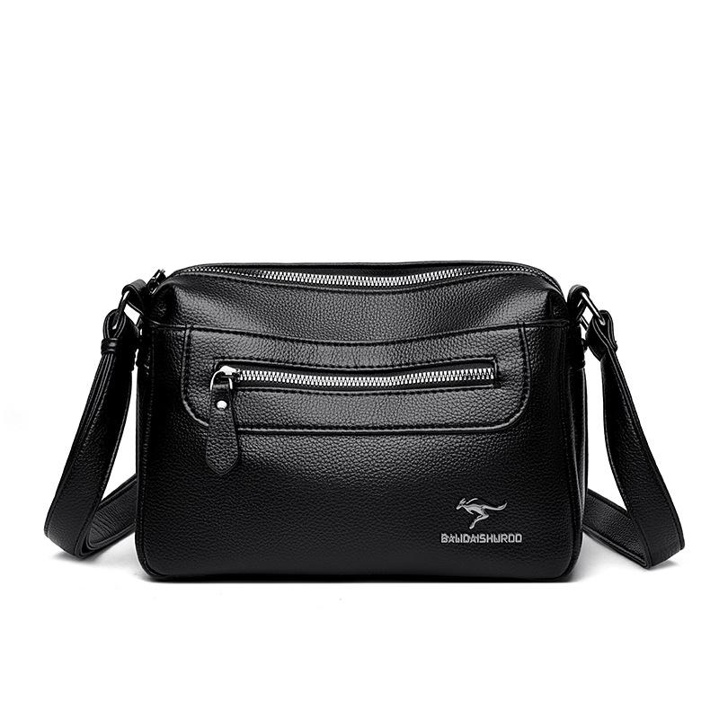 Ladies' Single-shoulder Small Crossbody Bag, Soft Leather Mom's Summer Large-capacity Mobile Phone Case