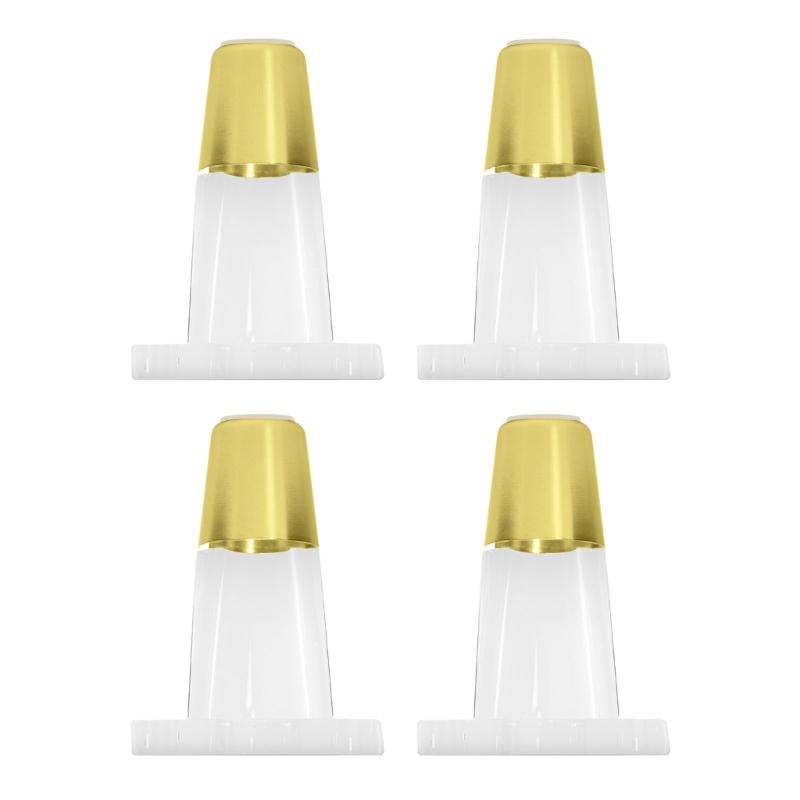 

4Pcs Clear Acrylic Furniture Legs Replacement Feet Elegant Acrylic Legs Contemporary for Dresser Desk Cabinet Stability