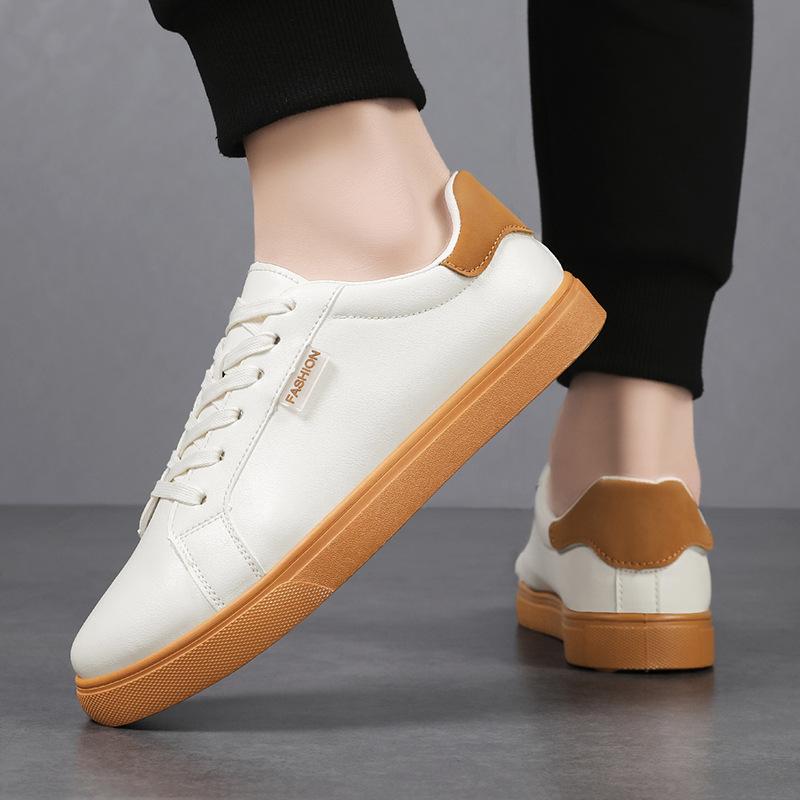 Skateboard Schuhe Herren Flach Bequem Leder Lässig Vulkanisierte Schuhe Trendig Klassisch Atmungsaktiv Günstige Sneaker Mann Übergröße