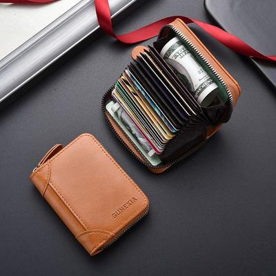 Men's Anti-Demagnetization ID Card Holder, Multi-Slot, Large Capacity for Driver's License and Cards