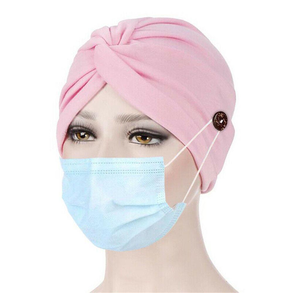 Cross Elastic Adjustable Ear Protection Cancer Chemo Cap Bandana Scarf Muslim Turban Head Wrap