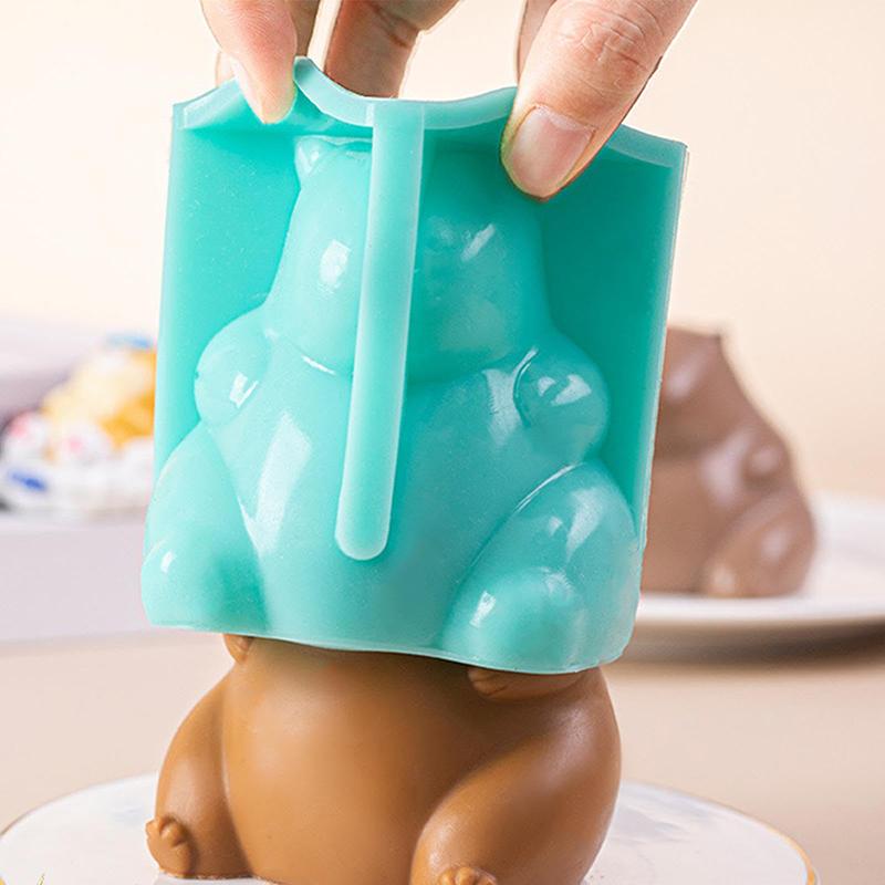 Cute Capybara Silicone Mold Cartoon Animal Milk Jelly Pudding Silicone Mould Home Kitchen Baking Accessories Party Restaurant