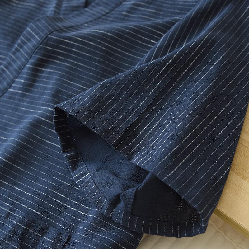 Set Pigiama Kimono Yukata in Cotone Taglie Forti da Uomo per Primavera/Estate