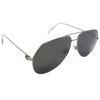 Cartier Grey Pilot Unisex Sunglasses Ct0110s 013 62
