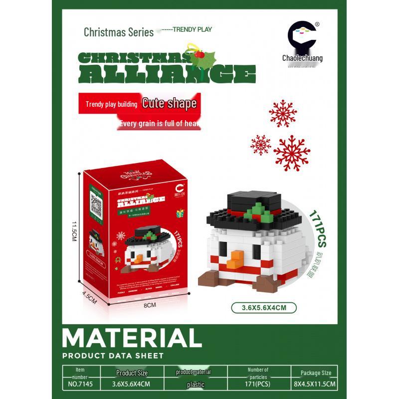 ChaoLeChuang Christmas Cartoon Building Blocks: Educational Toy Gift Set 7101-7147