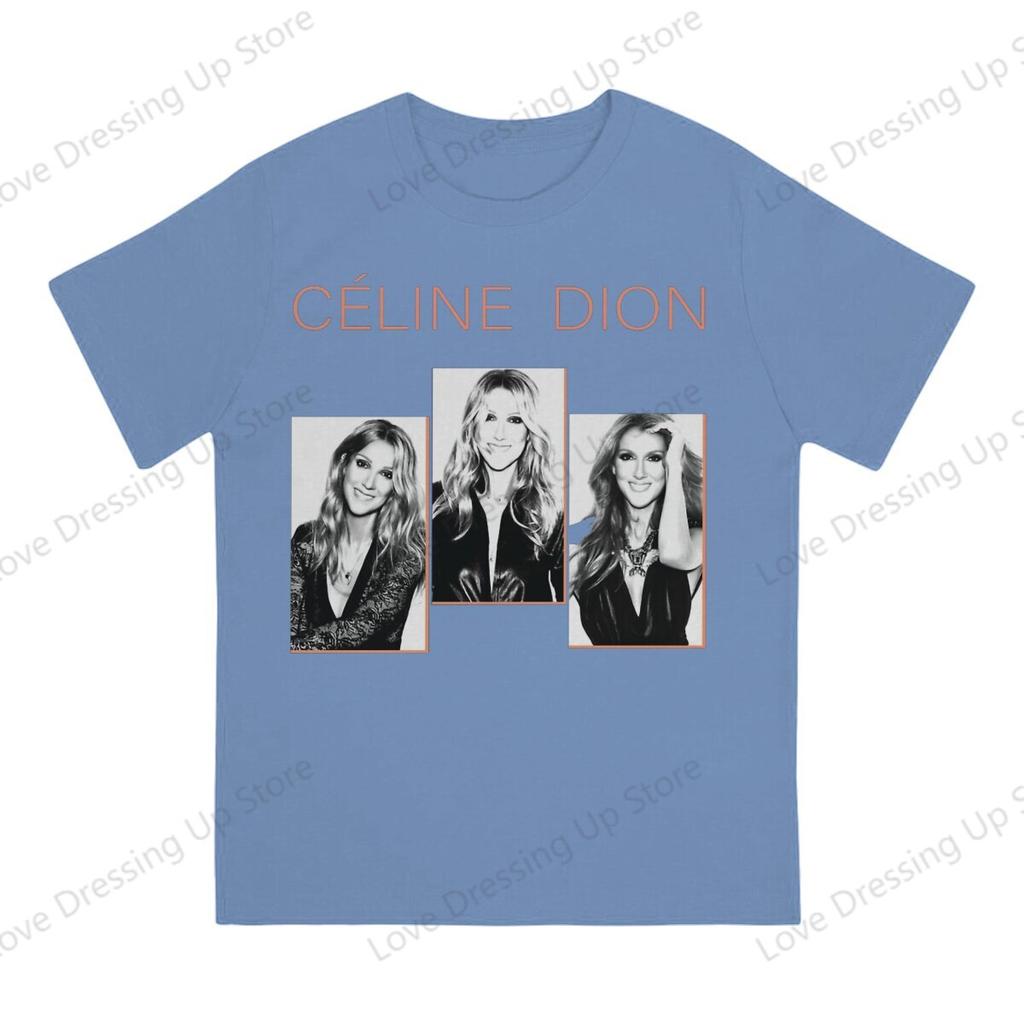 Celine Dion Metal Engraçado Grande Estampado Algodão Unissex Camiseta Manga Curta Camisetas Filme Titanic Tops Hipster