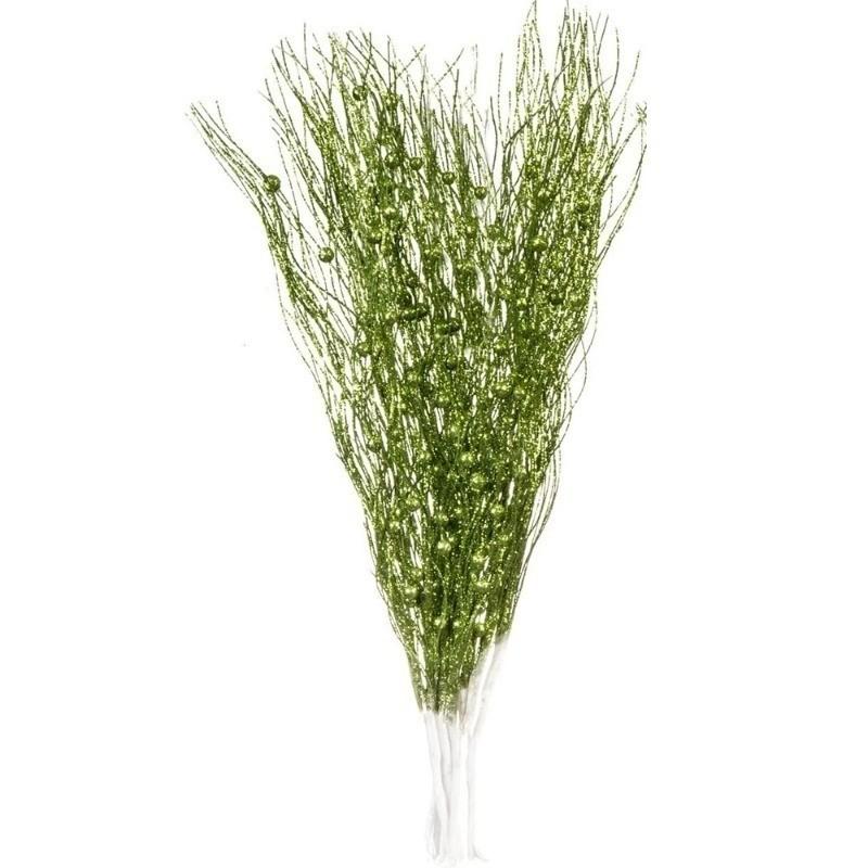 1Pc Glitter Artificial Berries Stems Christmas Decoration Xmas for Home Decor New Year Christmas Tree Wreath Ornaments Accessory