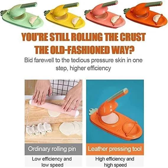 2-in-1 Dumpling Skin Maker Manual Dumpling Wrapper Mold for Home Kitchen Tools