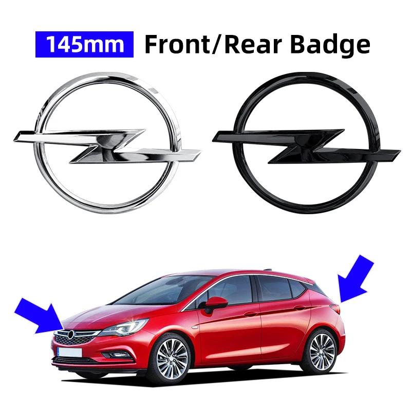 1 szt. 14,5 cm dla Opla ABS Samochód Logo Przednie Tylne Naklejka na Grill Przedni Naklejka na Tylny Zderzak Drzwi Tylne Bagażnik Emblemat Tylny Samochodu Naklejka Akcesoria