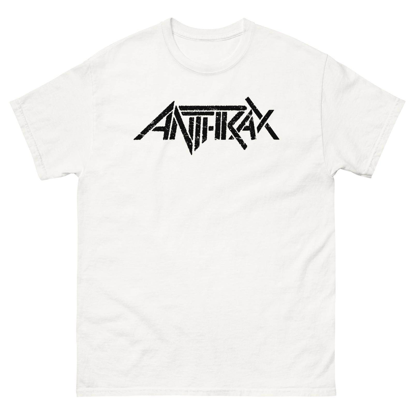MerchMoment Anthrax Classic Logo T-Shirt T-Shirt White New XXL