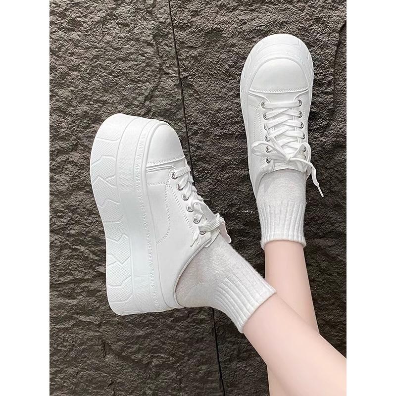 8CM Patent Microfiber Leather Synthetic Platform Wedge Breathable Pumps Summer Chunky Heels Mary Jane Slippers Shoes