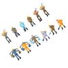 Workers Figures 12 Pcs 4 Poses Figures High Quality