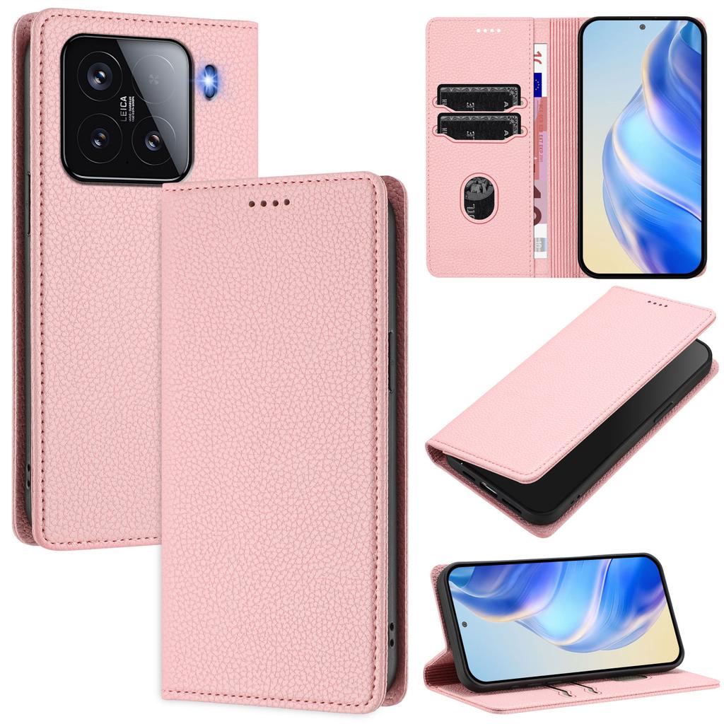 For Xiaomi 15 Wallet Case RFID Blocking Litchi Texture Leather Mobile Cover