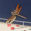 Vintage Brass Dragonfly Figurine - Antique-Style Home & Office Desk Decor, Creative Tea Pet Collectible