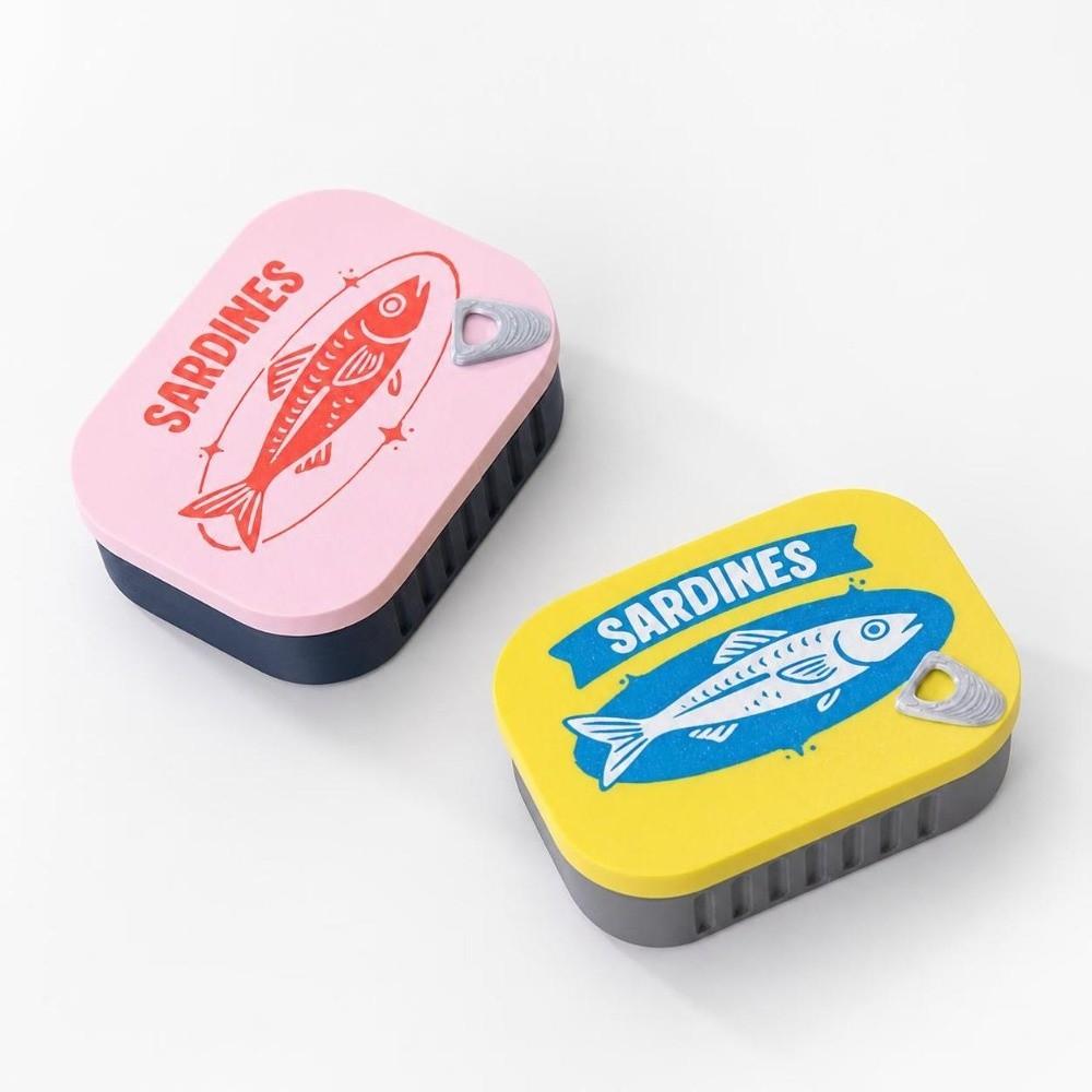 Cute Sardine Clicker Press Sound Toy Portable Stress Relief Fidget Toy  Student Gift