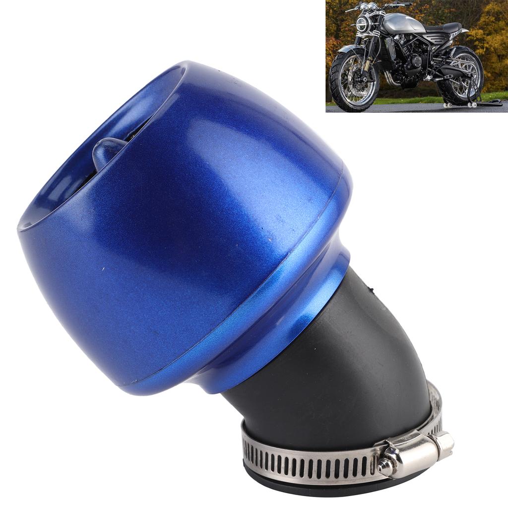 Motorcycle Intake Filter Air Cleaner Washable Reusable Universal for 1.1 1.9in Inner Diameter Pipe
