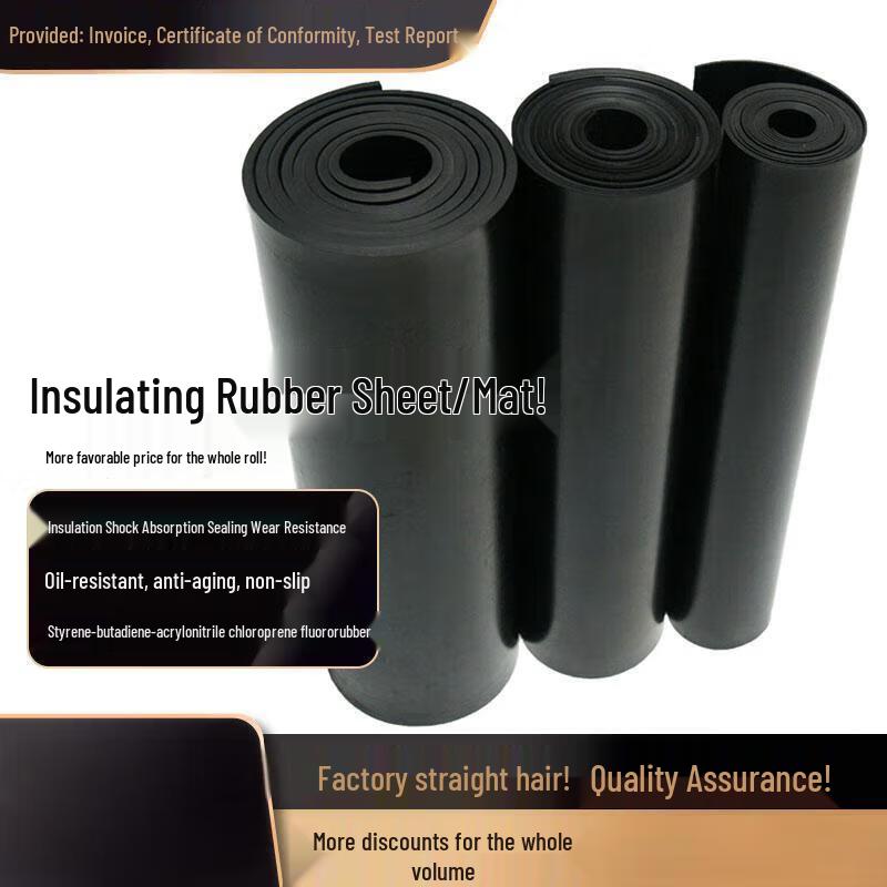 Miaoguagua Black Insulation Rubber Mat