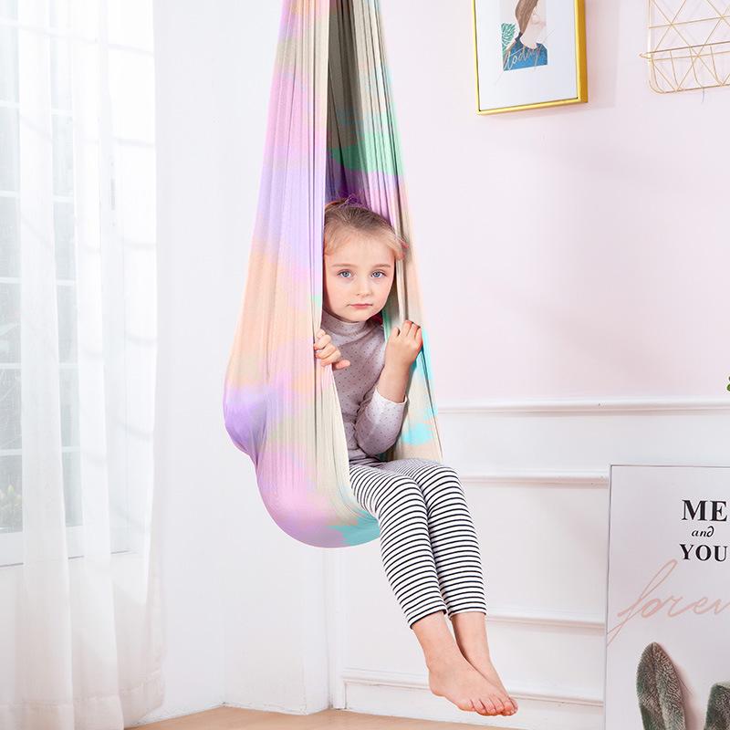Elastic Sensory Hammock Chair for Kids - Indoor/Outdoor Swing with Accessories
