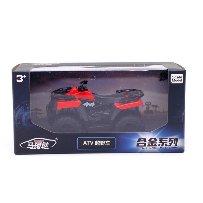 RMZ CITY ATV All Terrain Beach Off-road Vehicle Alloy Diecast Car Model Toy With Pull Back For Children Gifts Toy Collection