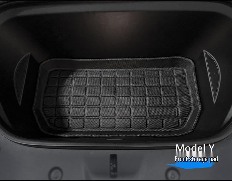 2022 Tesla Model Y TPE Non-Slip Wear-Resistant Foot Pads: 5/7-Seat Front & Rear Trunk Mats