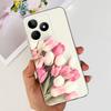 Etui na Realme Note 50 RMX3834 Uroczy Kot Malowane Pokrowiec Miękki Silikonowy Pokrowiec na Telefon Na Realme Note 50 Note50 Tylna Pokrywa 6.74'' Torby