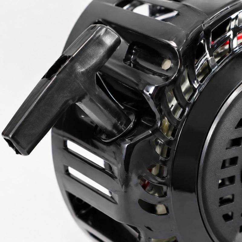 Elektrostart- und Handzugstarter-Kit für GX160- und GX200-Motoren mit 21V-Batterieanschluss, Klarsichtabdeckung und sichtbaren Befestigungspunkten