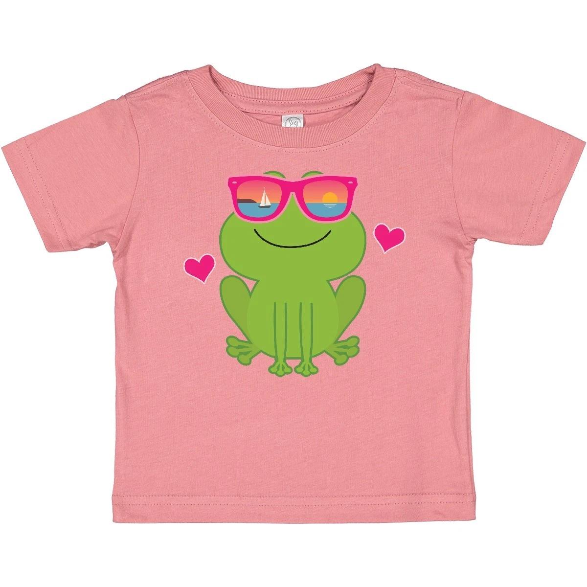 Inktastic Summer Frog Beach Vacation Sunglasses Baby T-Shirt Ocean Sailboat Tees 160