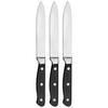 Premium High-Carbon Stainless Steel Utility Knife Set, 3-Pieces, Silver