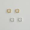 modernlike 14k gold-filled silver wave square earrings