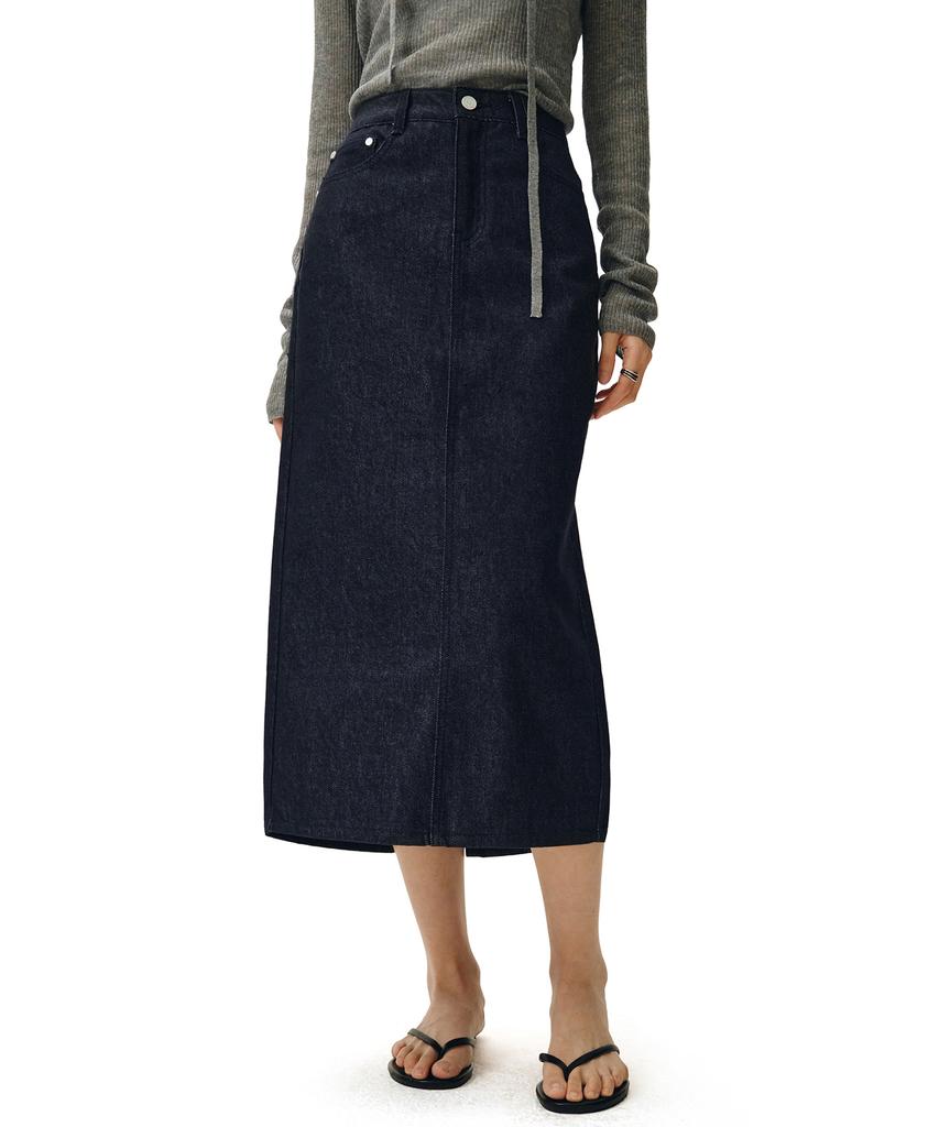 Deketeuumeon Signature Long Skirt Dcsk003Cpindigo
