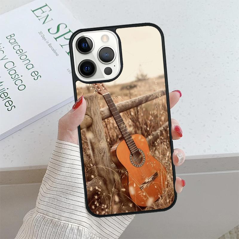 Musical Violin Guitar Phone Case cover For iPhone 17 Air 15 16 16e 14 13 Pro Max Fundas 12 11 Pro Max PLUS 7PLUS mobile