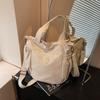 Canvas bag Lazy wind messenger bag Summer new large-capacity bag Women's shoulder tote bag