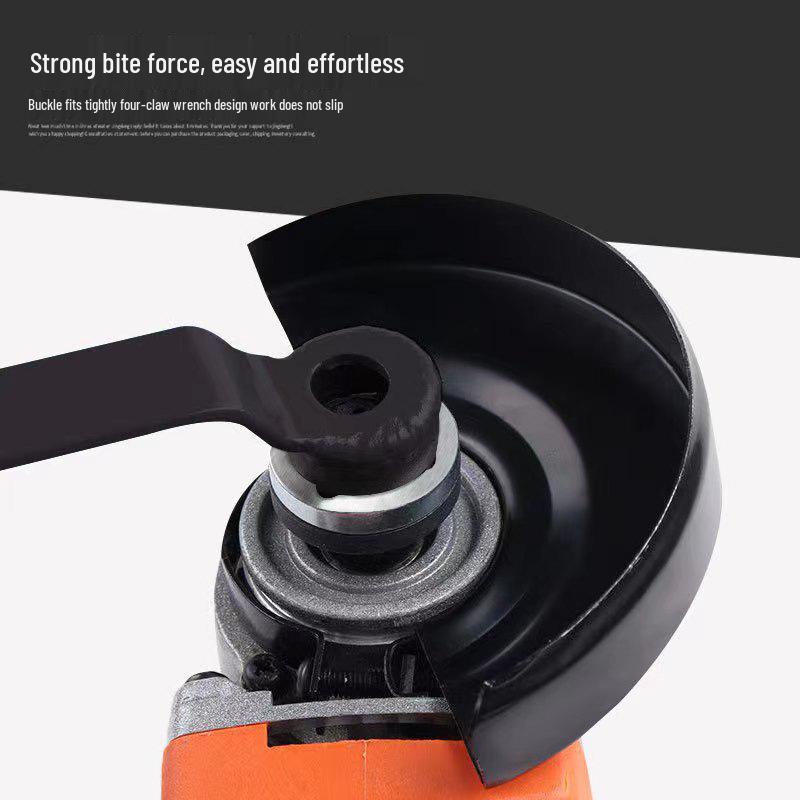 Enhanced Angle Grinder Wrench: Four-Jaw Tool for Grinding Wheel Installation and Removal
