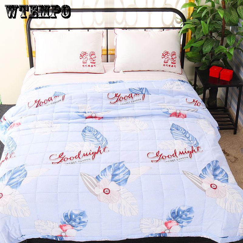 WTEMPO Summer cool quilt aer conditionat este summer summer core student print vara pilota subtire