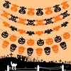 Luminous Halloween Party Pumpkin Bunting Decoration for Mall and Store Events