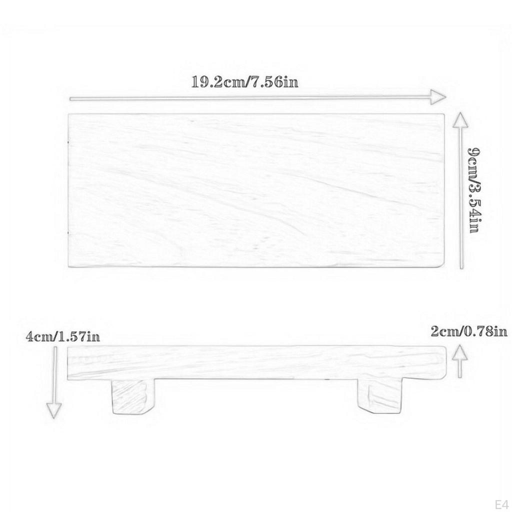 Bandeja con patas, pedestal de madera, elevador de madera decorativo para exhibir jabón, mesa de lavabo