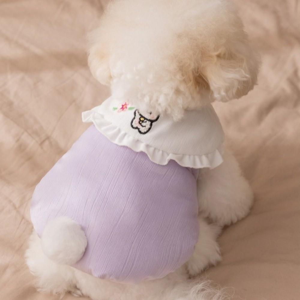 Cartoon Dog Rabbit Collar Vest Rabbit Pattern Two-Leg Dog Clothing  Autumn Winter