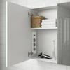 Furniture Embedded Power Socket 3 AC Ports With Reset Power Switch Recessed Power Strip For Desk Counter Cabinet Installation