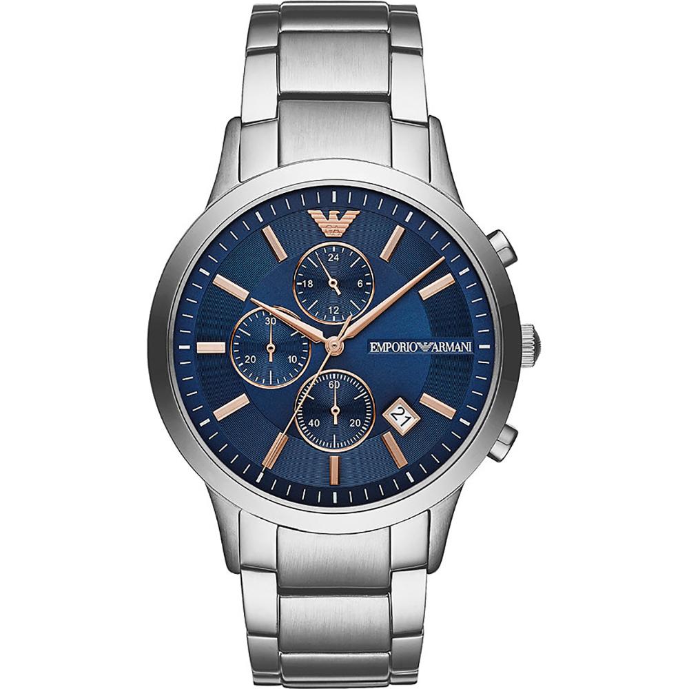 

Emporio Armani Historical Collection Black Dial Stainless Steel Men s Quartz Chronograph Watch AR11458 чёрный