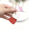 50Pcs/Pack Wood Heart Tags Hanging Craft DIY Wood Tags Hanging Tags Wooden Heart Scrapbooking Craft Wedding Party Home Decorations